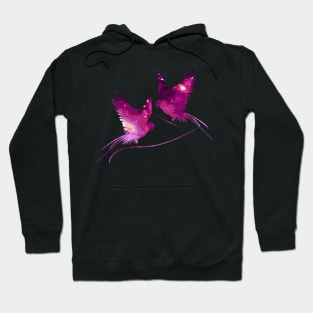 Two Pink Birds Hoodie